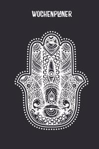 Wochenplaner mit Hand der Fatima als Mandala