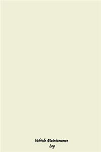 Beige Vehicle Maintenance Log