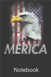 Merica Eagle USA Flag