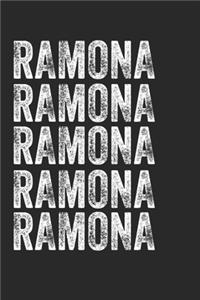 Name RAMONA Journal Customized Gift For RAMONA A beautiful personalized