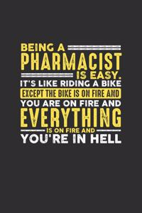 Being a Pharmacist is Easy. It's like riding a bike Except the bike is on fire and you are on fire and everything is on fire and you're in hell