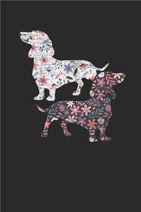 Seamless Flowers Dachshund