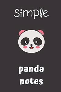 Simple Panda Notes
