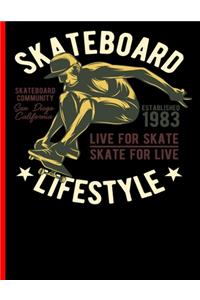 Skateboard Lifestyle Live For Skate Skate For Live Skateboard Community San Diego California Established 1983