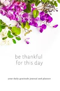 Gratitude journal and daily planner