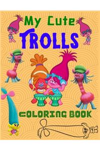 My Cute Trolls Coloring Book