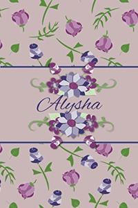 Alysha: Small Personalized Journal for Women and Girls