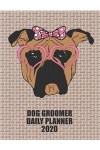 Dog Grooming Daily Planner 2020