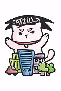 Catzilla Monster Cat Notebook