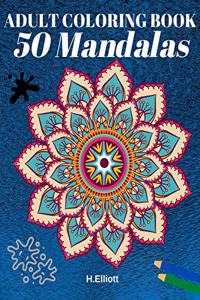 ADULT COLORING BOOK 50 Mandalas