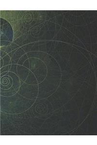 Fractal Notebook Large Size 8.5 x 11 Ruled 150 Pages