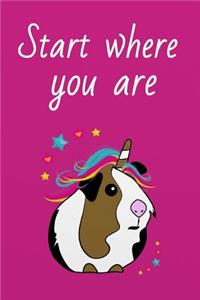 Start Where You Are