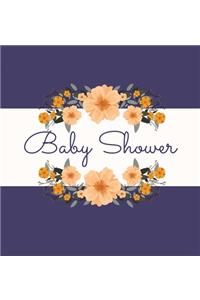 Floral Baby Shower Guest Book (Hardcover)