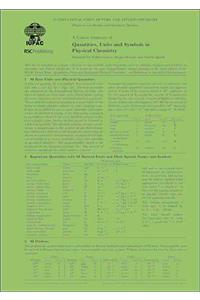 Concise Summary of Quantities, Units and Symbols in Physical Chemistry