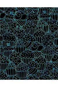 Journal Notebook Cupcakes Pattern 4