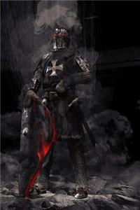 A Crusader Knight Of The Middle Ages In Battle Armour Notebook
