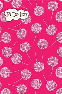 To-Do List Notebook Dandelions Pattern 3