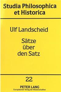 Saetze Ueber Den Satz