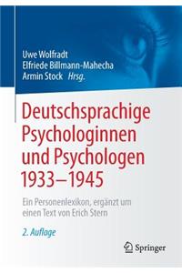 Deutschsprachige Psychologinnen Und Psychologen 1933-1945