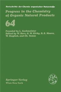 Fortschritte Der Chemie Organischer Naturstoffe / Progress in the Chemistry of Organic Natural Products