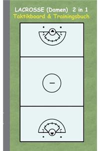 Lacrosse (Damen) 2 in 1 Taktikboard und Trainingsbuch