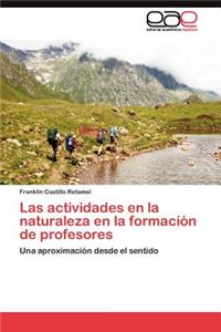 actividades en la naturaleza en la formación de profesores