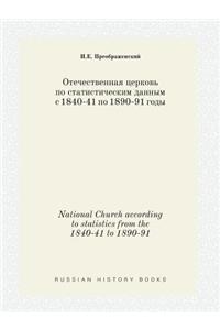 National Church according to statistics from the 1840-41 to 1890-91