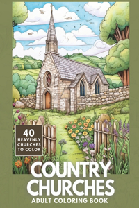 Country Churches Coloring Book