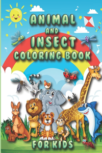 Animal & Insect Coloring Book for Kids