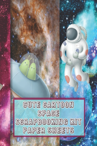 Cute cartoon space scrapbooking kit paper sheets