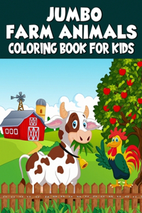 Jumbo Farm Animals Coloring Book for Kids