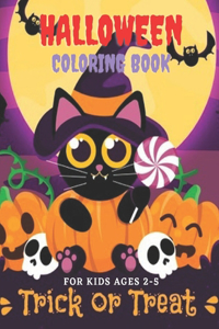 Halloween Coloring Book For Kids Ages 2-5