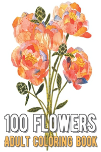 100 Flowers Coloring Book