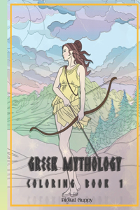 Greek Mythology Coloring Book 1 for Adults