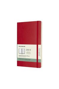 2019 Moleskine Notebook Scarlet Red Large Weekly 18-month Diary Soft (July 2018 to December 2019)