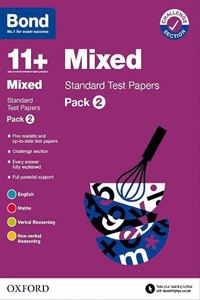 Bond 11+: Bond 11+ Mixed Standard Test Papers: Pack 2