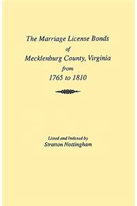 Marriages of Mecklenburg County [Virginia] from 1765 to 1810