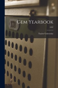 Gem Yearbook; 1931