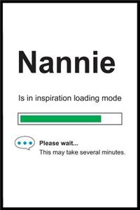 Nannie is in Inspiration Loading Mode