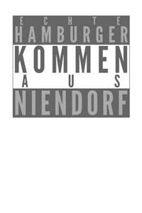 Echte Hamburger kommen aus Niendorf: Dodgrid (gepunktet) I Agenda Journal I A5 gebunden I 120 Seiten I Softcover I matt I Geschenk I Geschenkidee