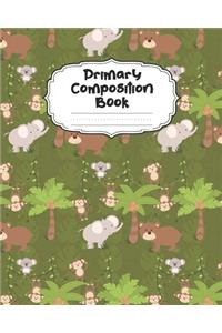 Safari Animals Primary Composition Book