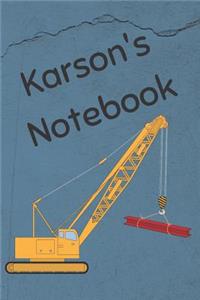 Karson's Notebook