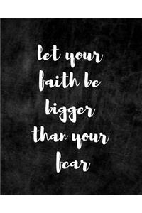 Let Your Faith Be Bigger Than Your Fear