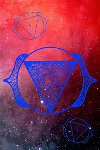 Ajna Third Eye Chakra Universe 6x9 100 College Ruled Lined Pages