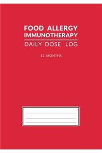 Food Allergy Immunotherapy Daily Dose Log