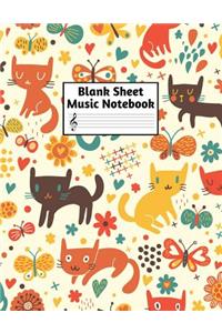 Blank Sheet Music Notebook