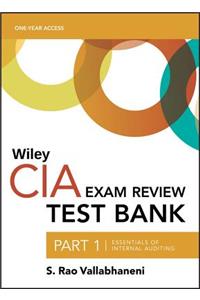 Wiley CIA Test Bank 2019