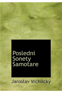 Posledni Sonety Samotare