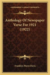 Anthology of Newspaper Verse for 1921 (1922)