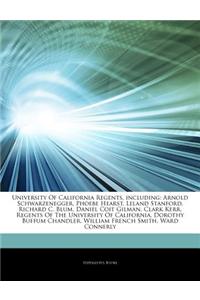 Articles on University of California Regents, Including
